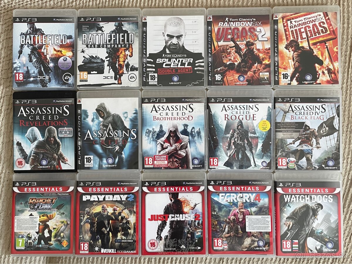 🎮 PS3 hry (Playstation 3) 5-10€ kus
