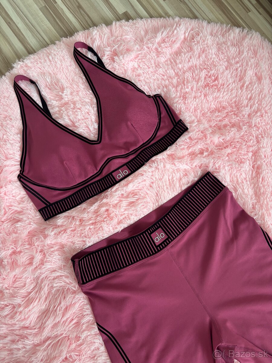 Alo yoga set/komplet soft mullberry S