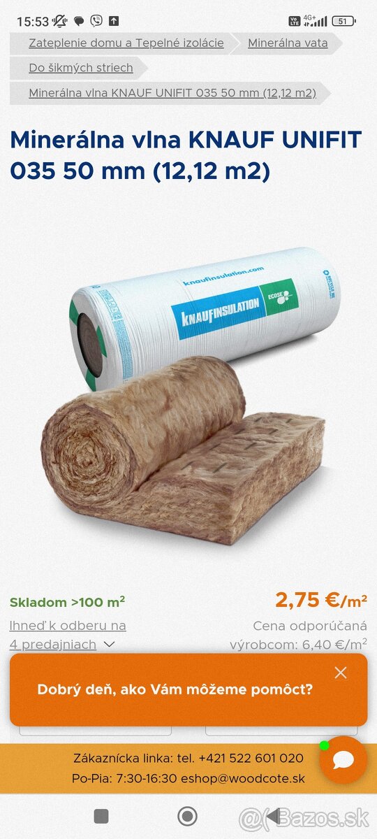 Knauf unifit 035 50mm