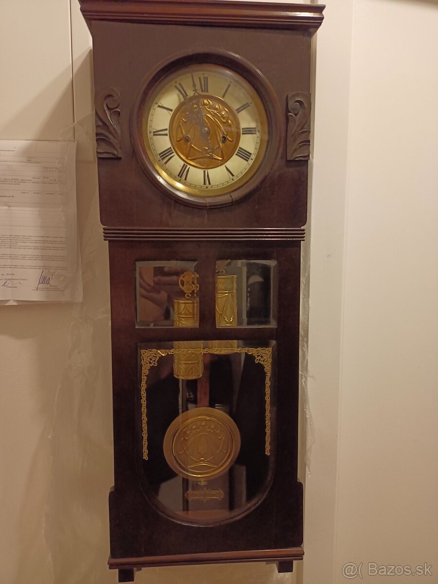 Gustav Becker nástěnné hodiny starožitný