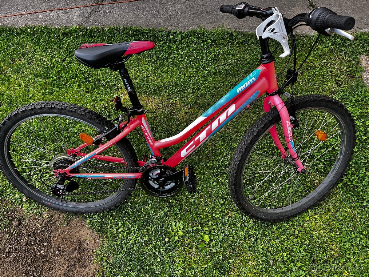 Dievčenský bicykel ružový