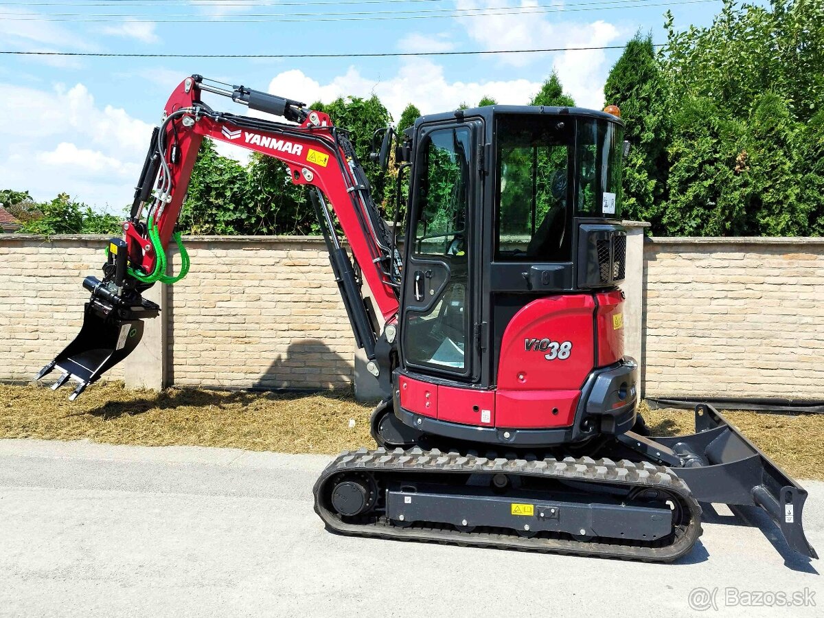 rypadlo Yanmar ViO38 bager (4,2ton) + Tiltrotator Steelwrist
