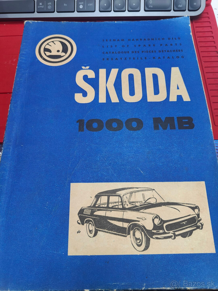 P: zbierku kníh katalógov manuálov na ŠKODA 1000MB MBX