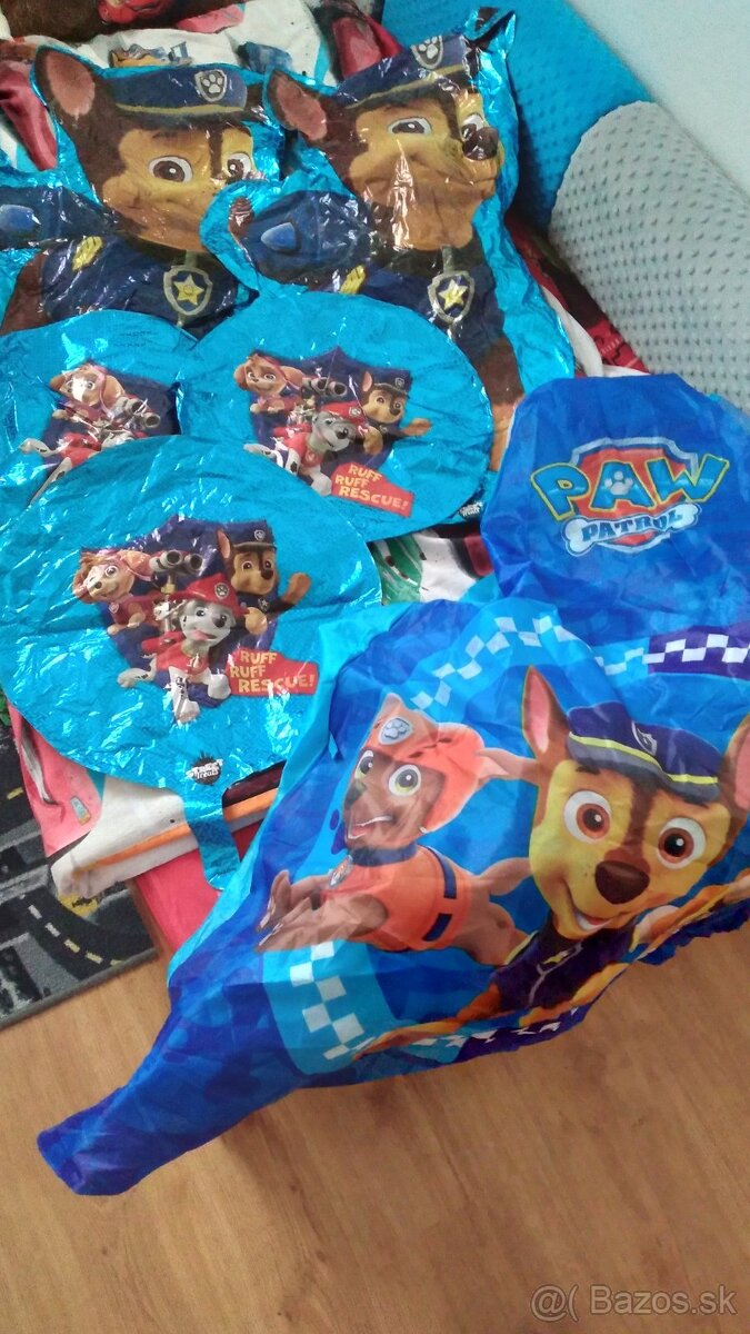paw patrol balóny 5ks a látka zo stanu
