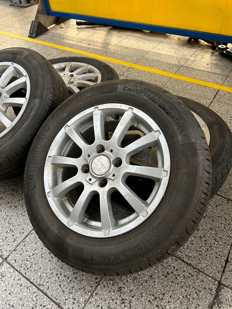 Disky 4x100 R14 + pneumatiky