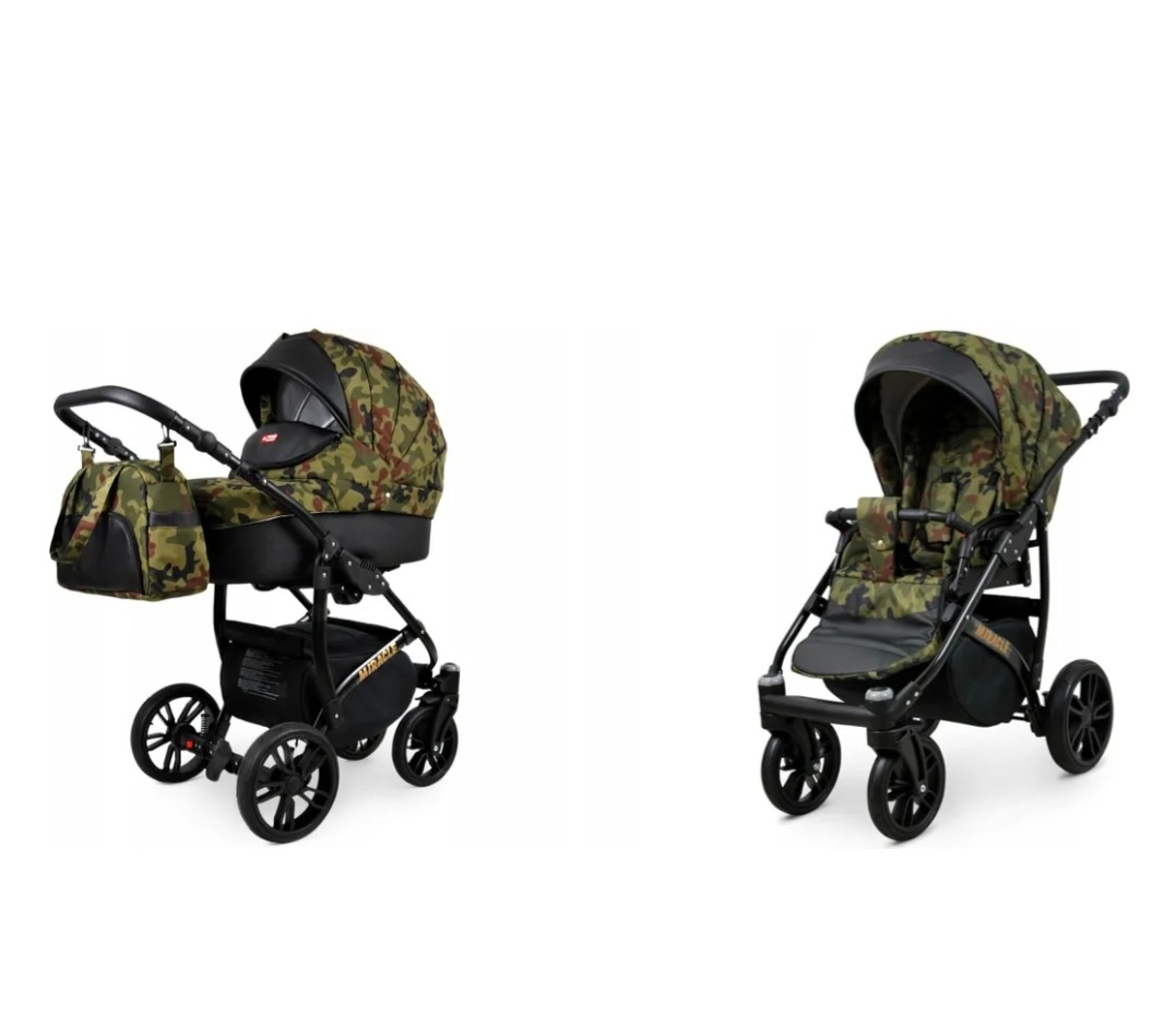 Maskáčový kočík- dvojkombinácia