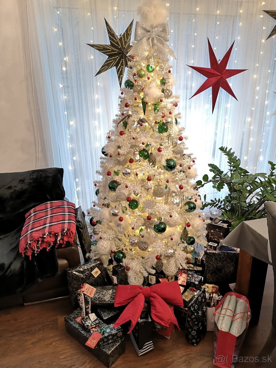 Vianocny stromcek umely biely 180cm