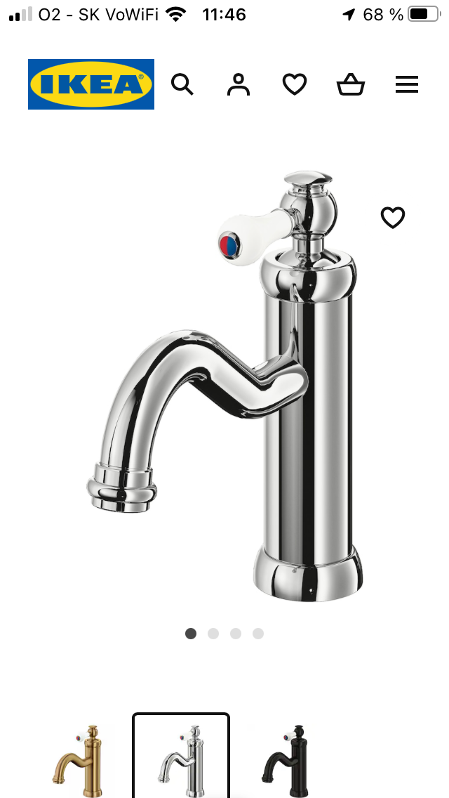 Vodovodna bateria umyvadlova