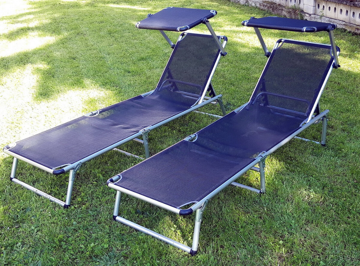 ZÁHRADNÉ LEHÁTKA SO STRIEŠKOU 2 KS