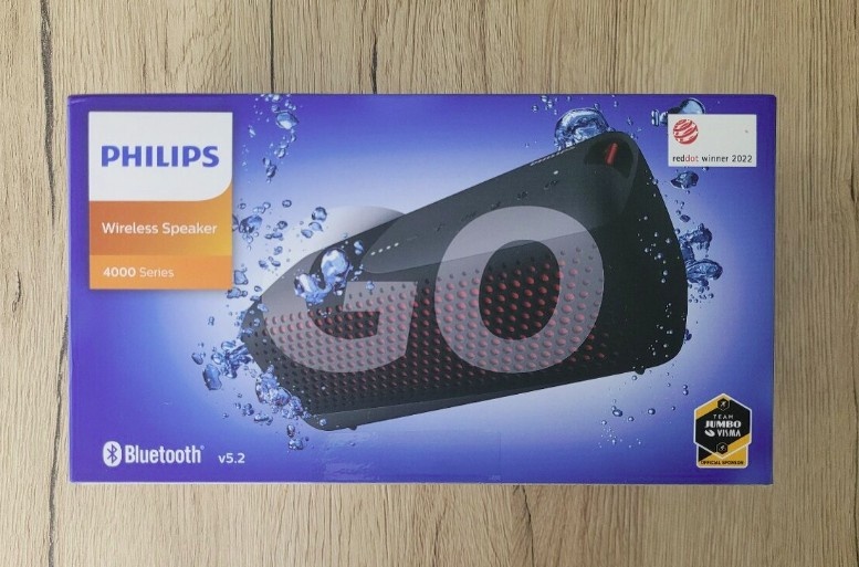 Prenosný reproduktor Philips TAS4807B, čierny, 10W