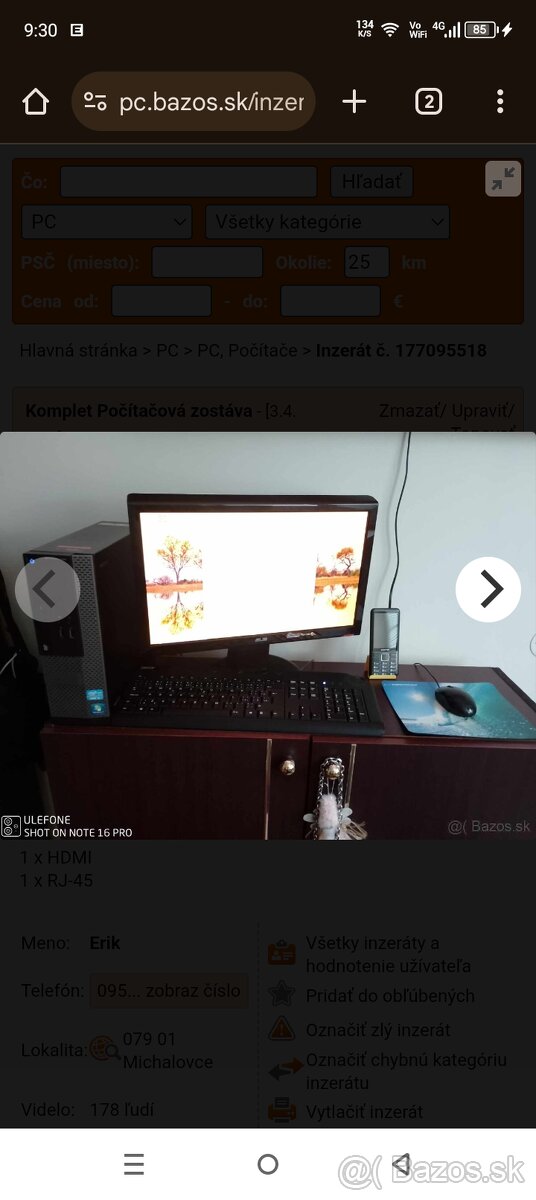 Komplet pc zostava