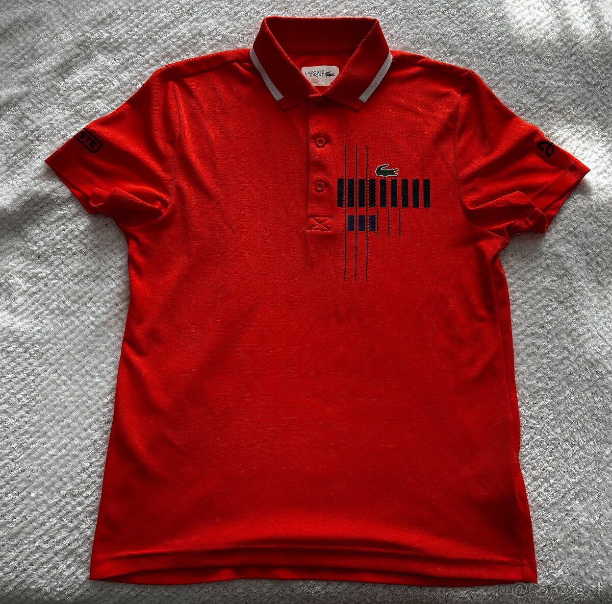 Pánske,kvalitné polo LACOSTE - veľkosť S