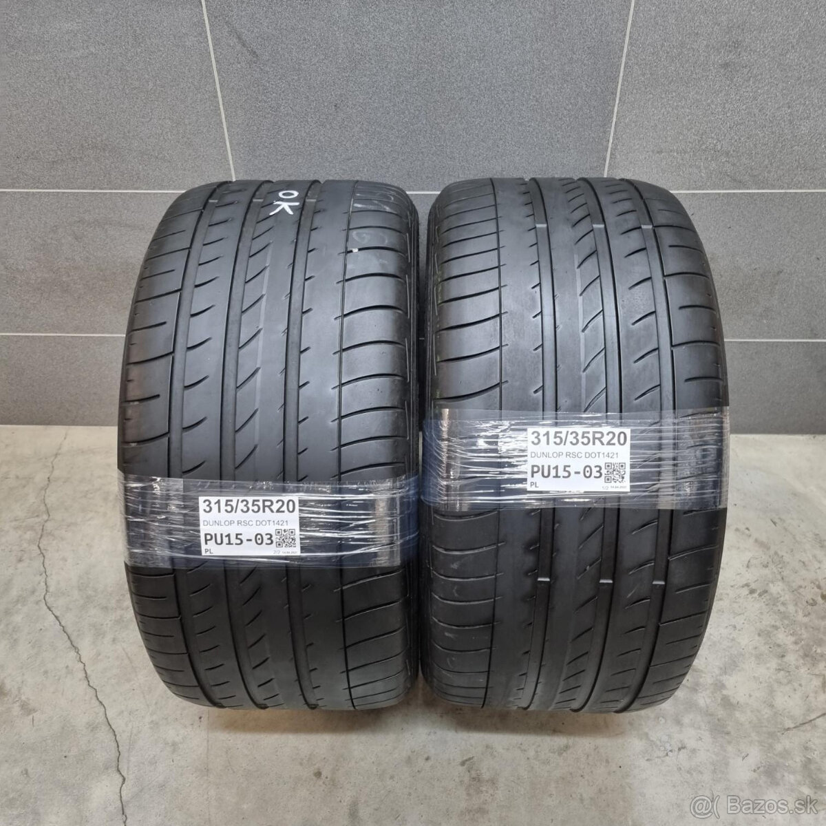 Letné pneumatiky 315/35 R20 DUNLOP DOT1421