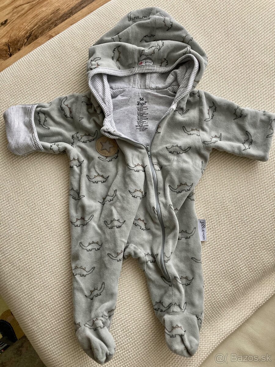 Zimný overal pre bábätko 56 - set