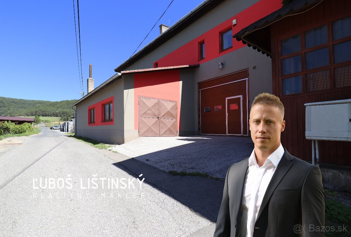 Dvojpodlažná prevádzková budova s veľkou garážou, Hôrka