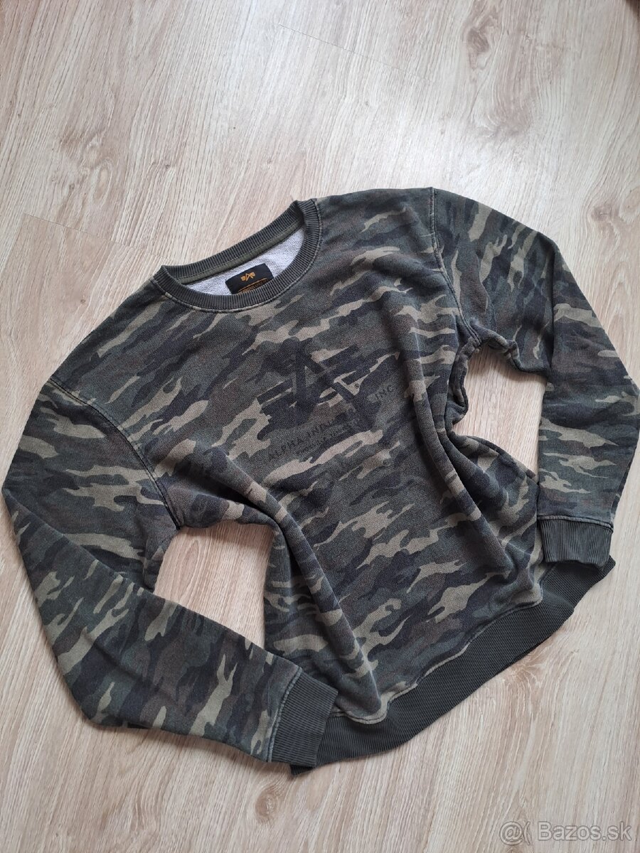 Maskačova mikina Alpha Industries Veľkosť S/M
