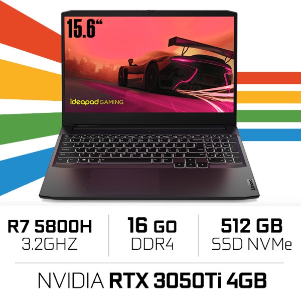Lenovo IdeaPad Gaming 3 15ACH6 Shadow Black