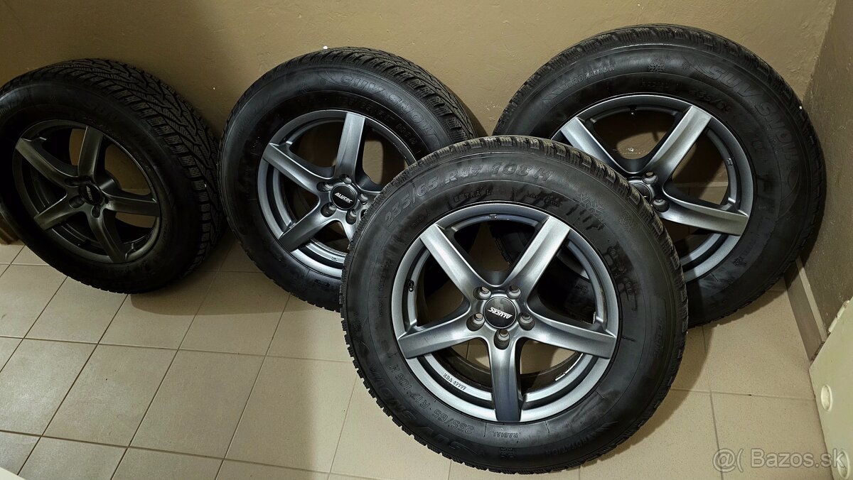 Disky Alutec 17 5×108, zimne pneumatiky 235/65 r17