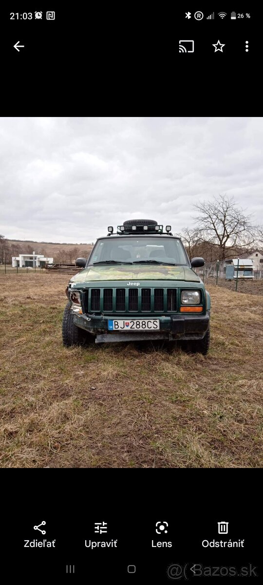 Jeep Cherokee 2.5 benzín/plyn, 4x4, r.v. 1999, DOČASNE ODHLÁ