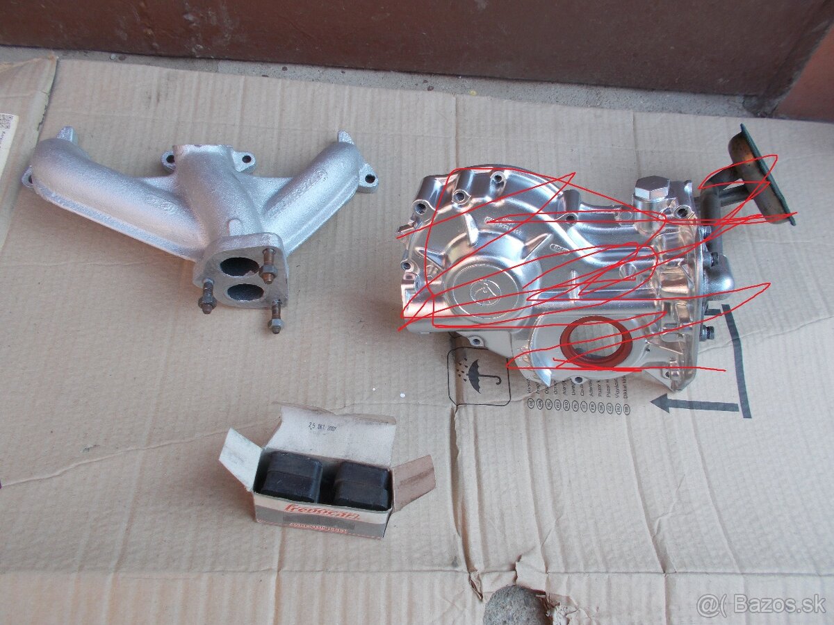 Predam pre skoda 105-120 zberac vyfuku brzd plat benzinomer