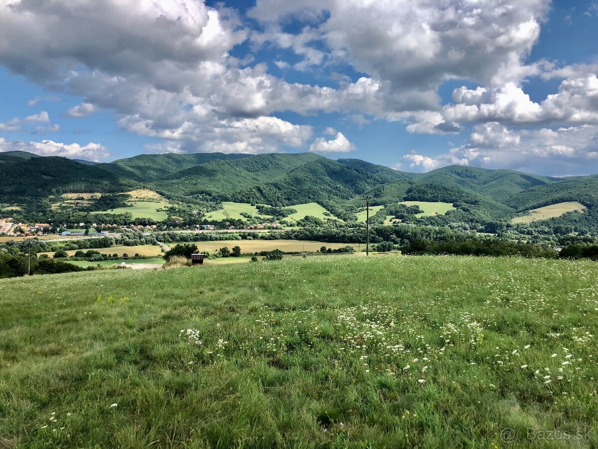 Pozemok na výstavbu rod domu 45€/m Štiavnické vrchy