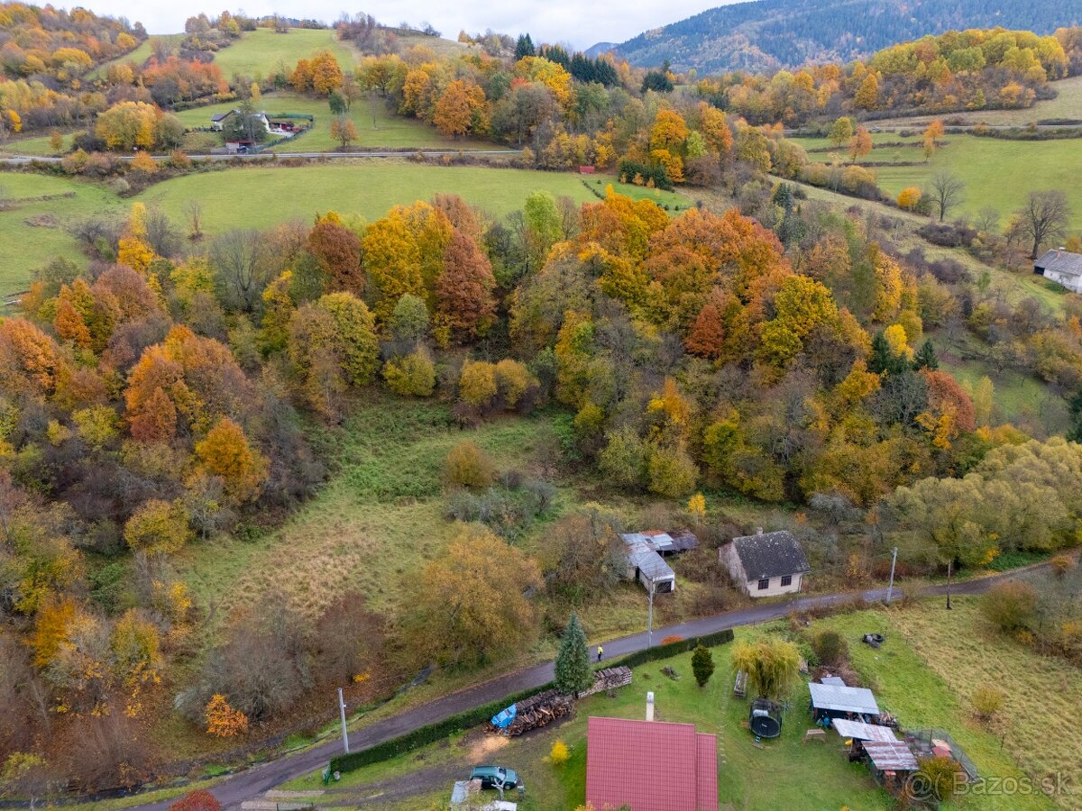 Vidiecky dom s obrovským pozemkom, Lúčky pri Kremnici