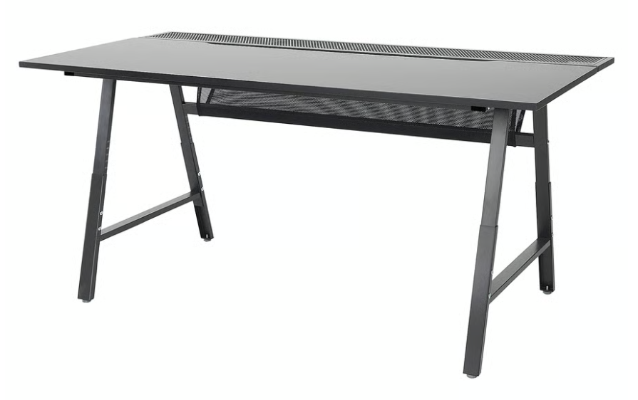 Predám hráčsky stôl UTESPELARE, čierny 160x80 cm - 90 Eur