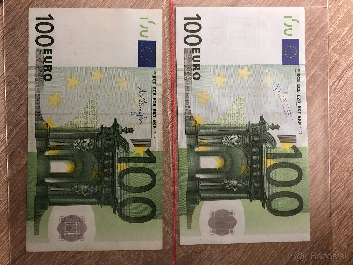 100 eurá a 100 koruny