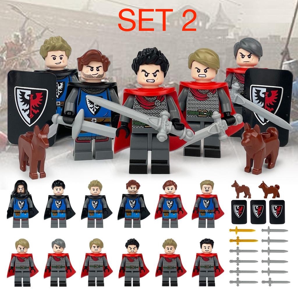 Figúrky Rytieri 4 - typ lego, nové, nehrané