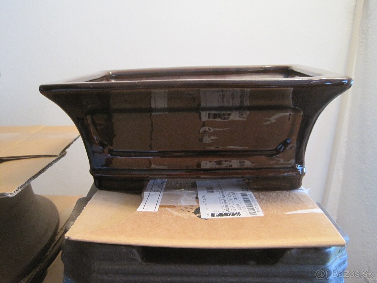 bonsai,bonsaj-misky farebne s glazúrou aj bez glazúry