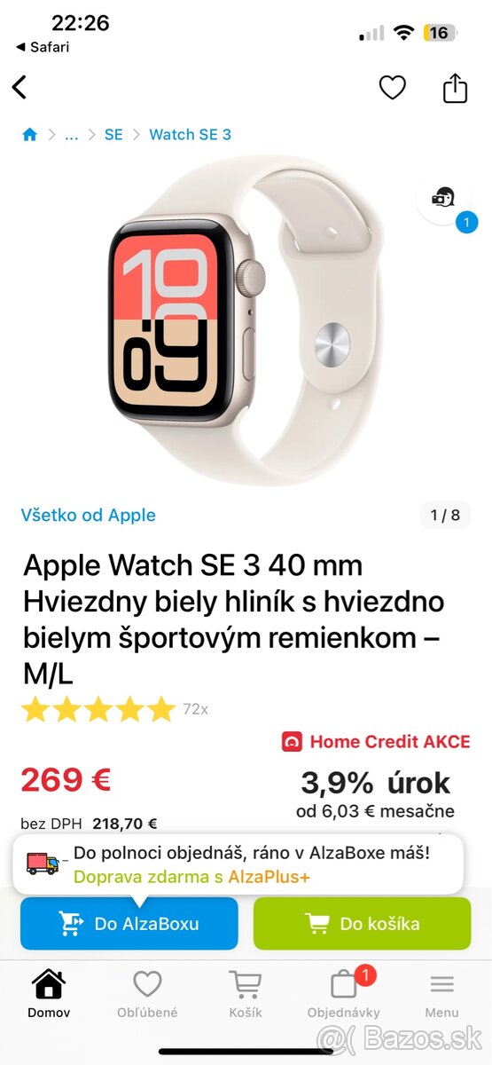 Apple Watch SE 3 40 mm
