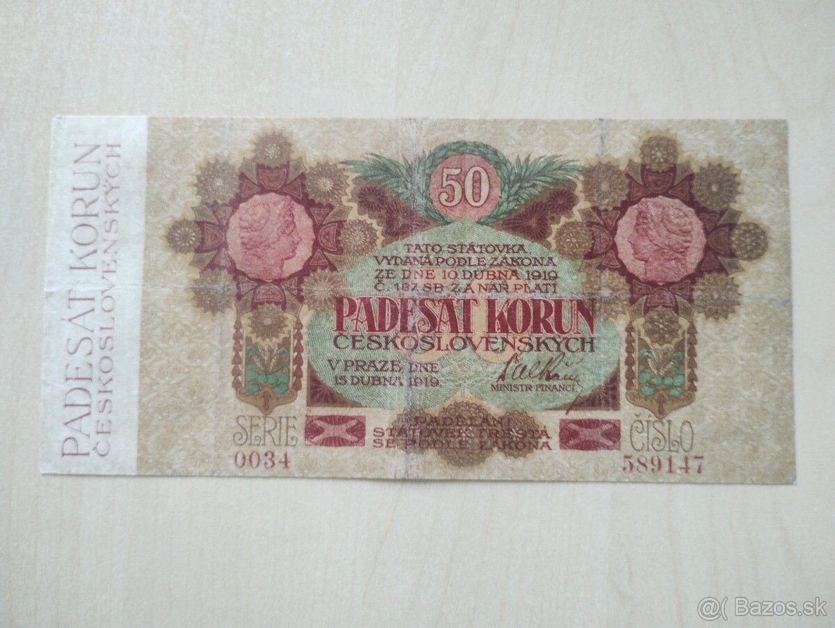 predám staré bankovky