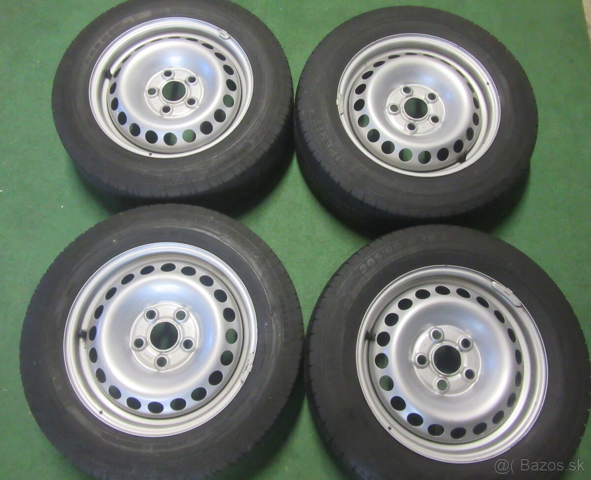 R16 letná sada TRANSPORTER rozteč 5x120 205/65r16C