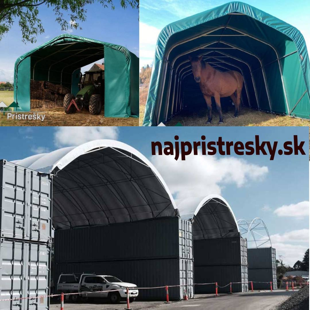 Lodný kontajner prístrešky medzi kontajner-na techniku, kone