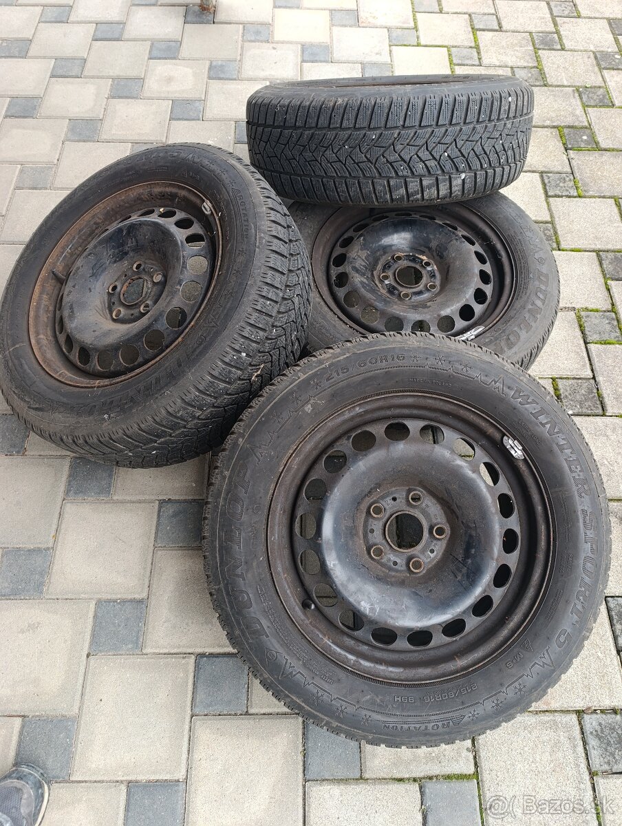 Zimné pneumatiky 215/60 R16 na diskoch 5x112 R16