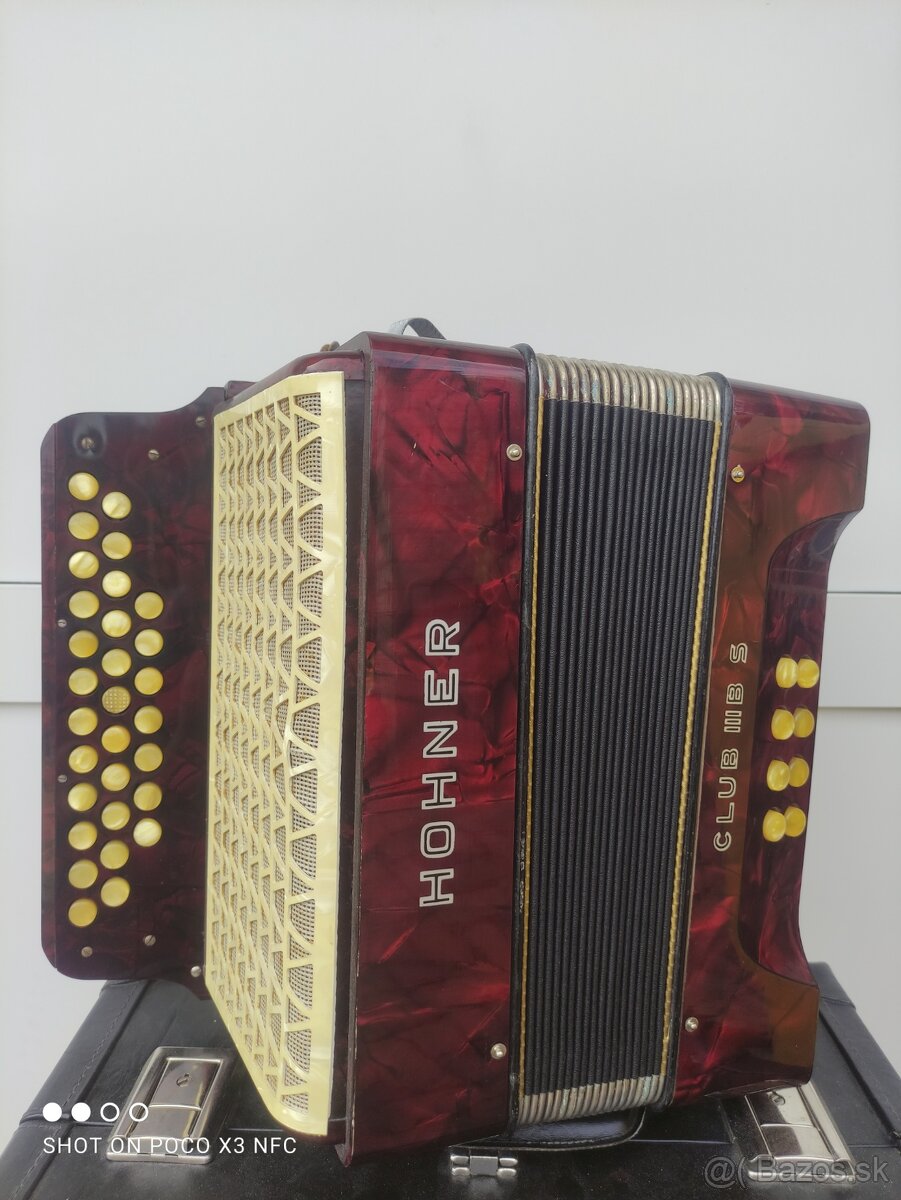 Heligonka Hohner 3 hlas.C,F