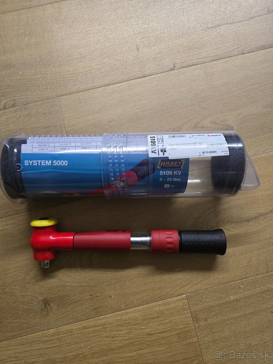 Wurth momentovy kľúč 3/8 5-25N-m 1000V nový