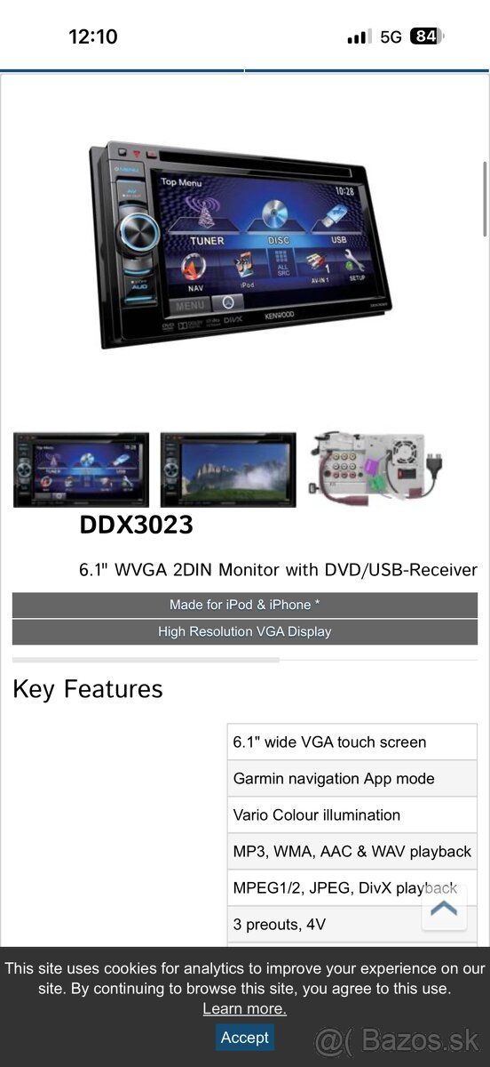 Kenwood DDX3023 2 din