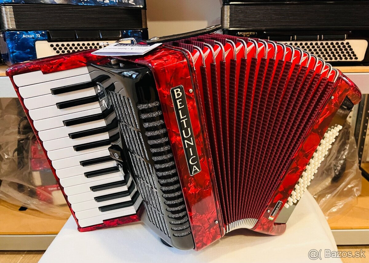 Nový akordeón BELTUNICA Vivaldi- De Luxe 60 basový- nádherný