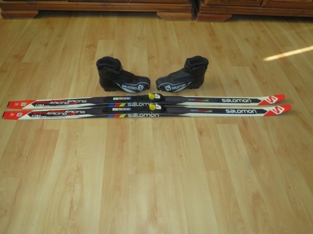 Predam bezkovy set,SALOMON,131 cm,SNS,c.35,5,supiny -