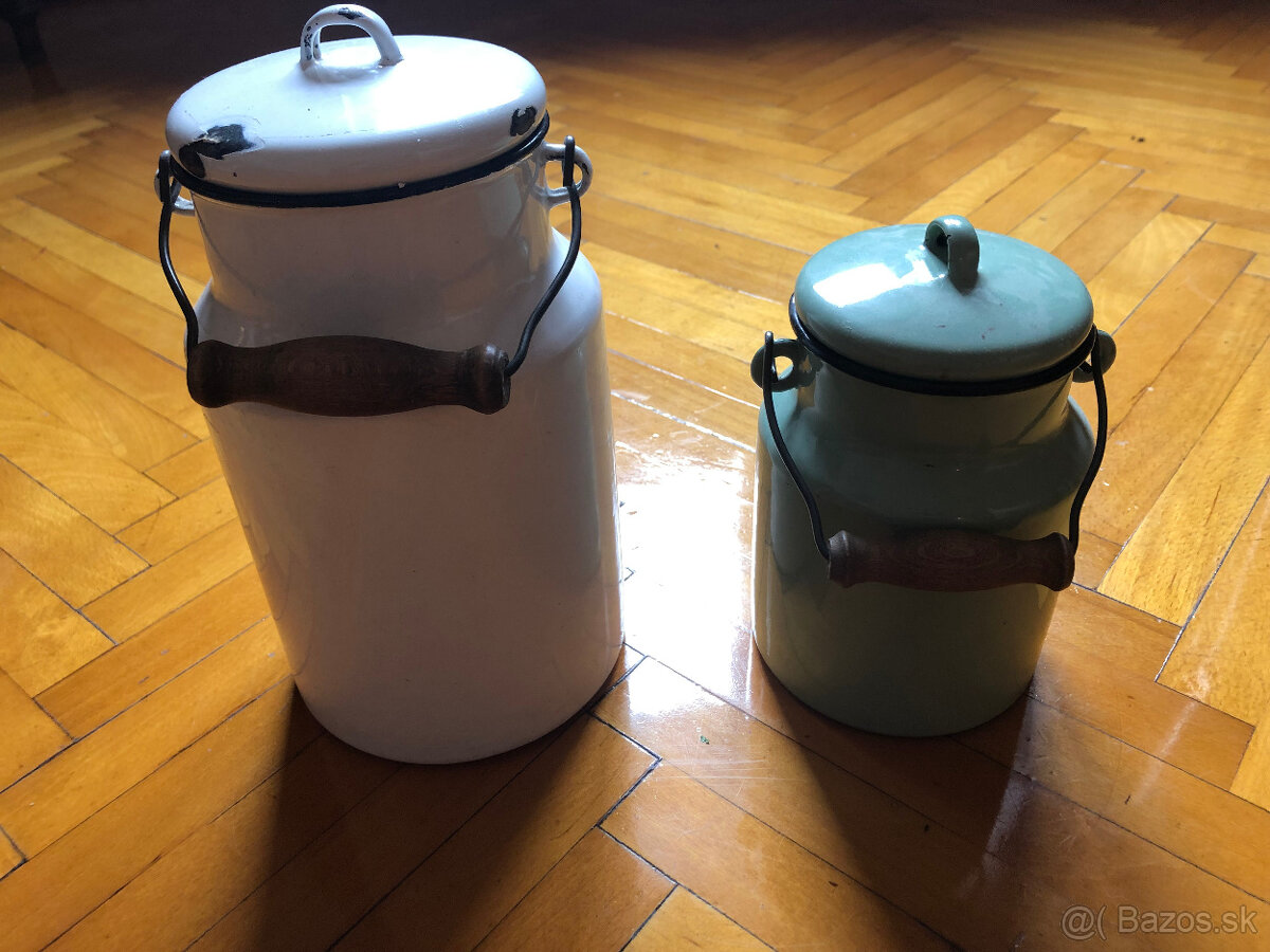 smaltované kanvičky