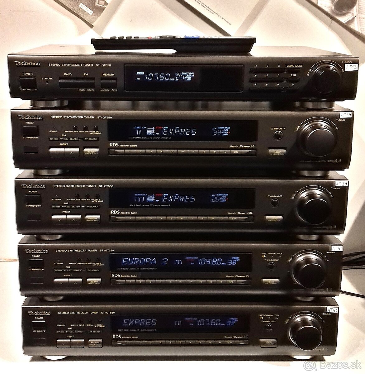 SERIA tuner TECHNICS RDS, Class AA, antena AM/FM, Japan= Tu2