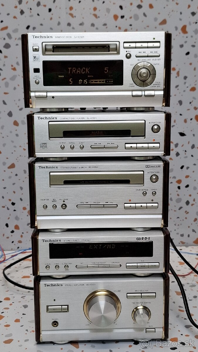 vintage rare mini hi-fi systém Technics SC-HD501