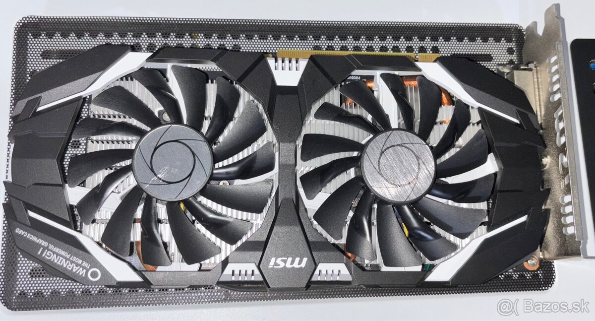 Predám grafickú kartu MSI GeForce GTX 1060 3GB OC