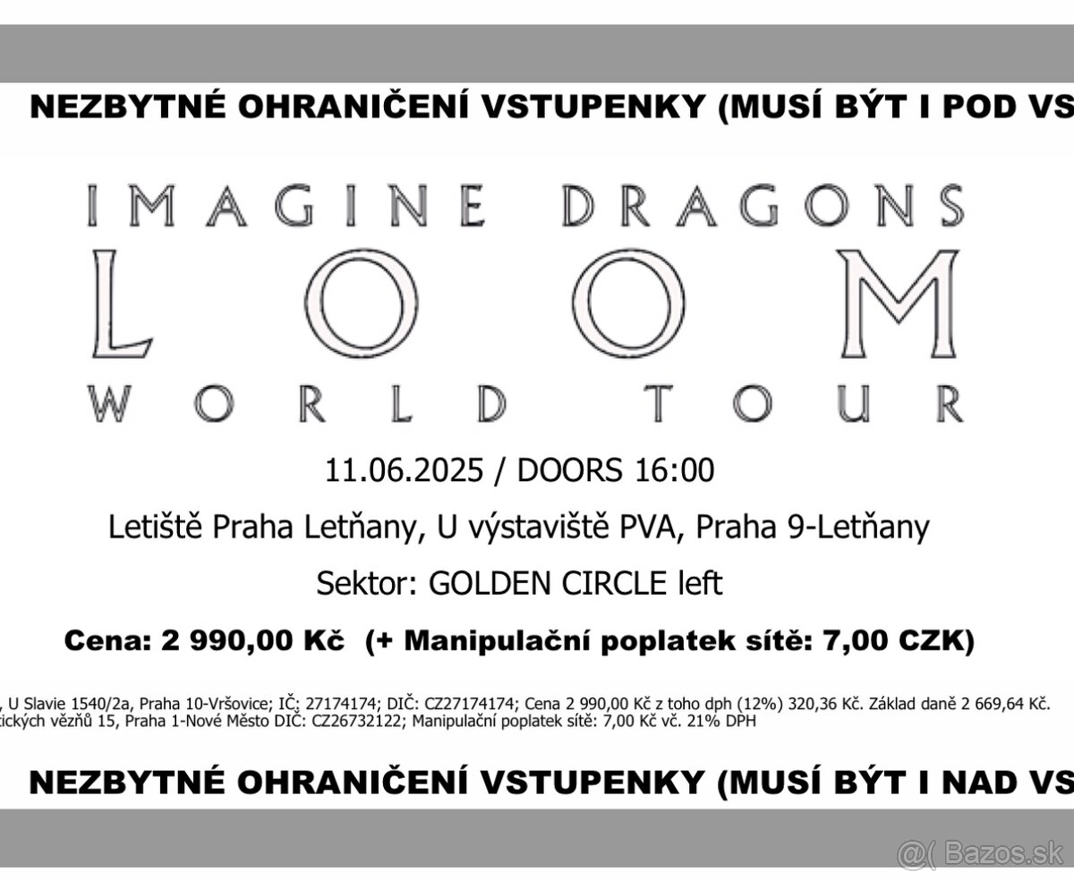 Imagine Dragons Praha