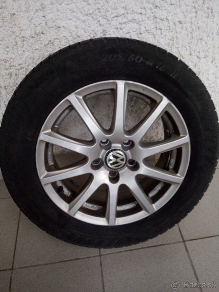 Predám kolesa VW so zimnymi pneu Matador 4ks 205/60/16