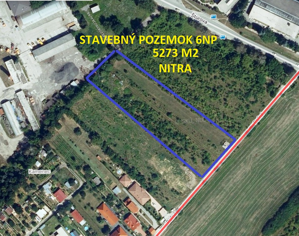 Predaj - SP 5273 m2 na Poľnej ulici, Nitra - Mlynárce