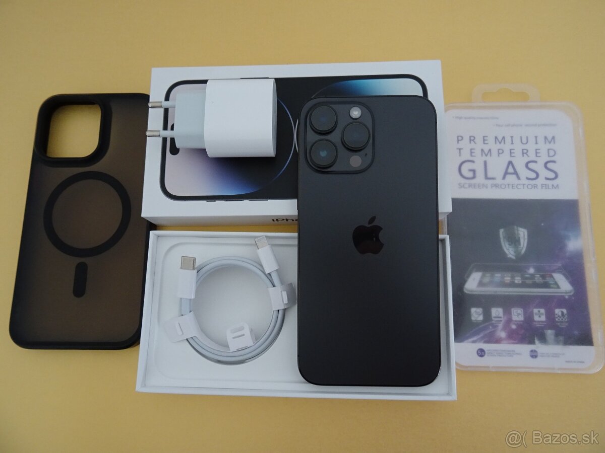 iPhone 14 PRO MAX 128GB BLACK - ZÁRUKA 1 ROK