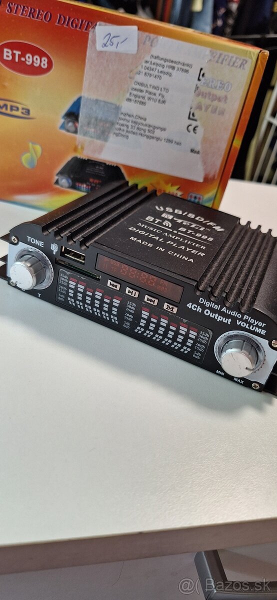 prehrávač ,USB BLUETHOOT, SD,FM Bazár u Milusky