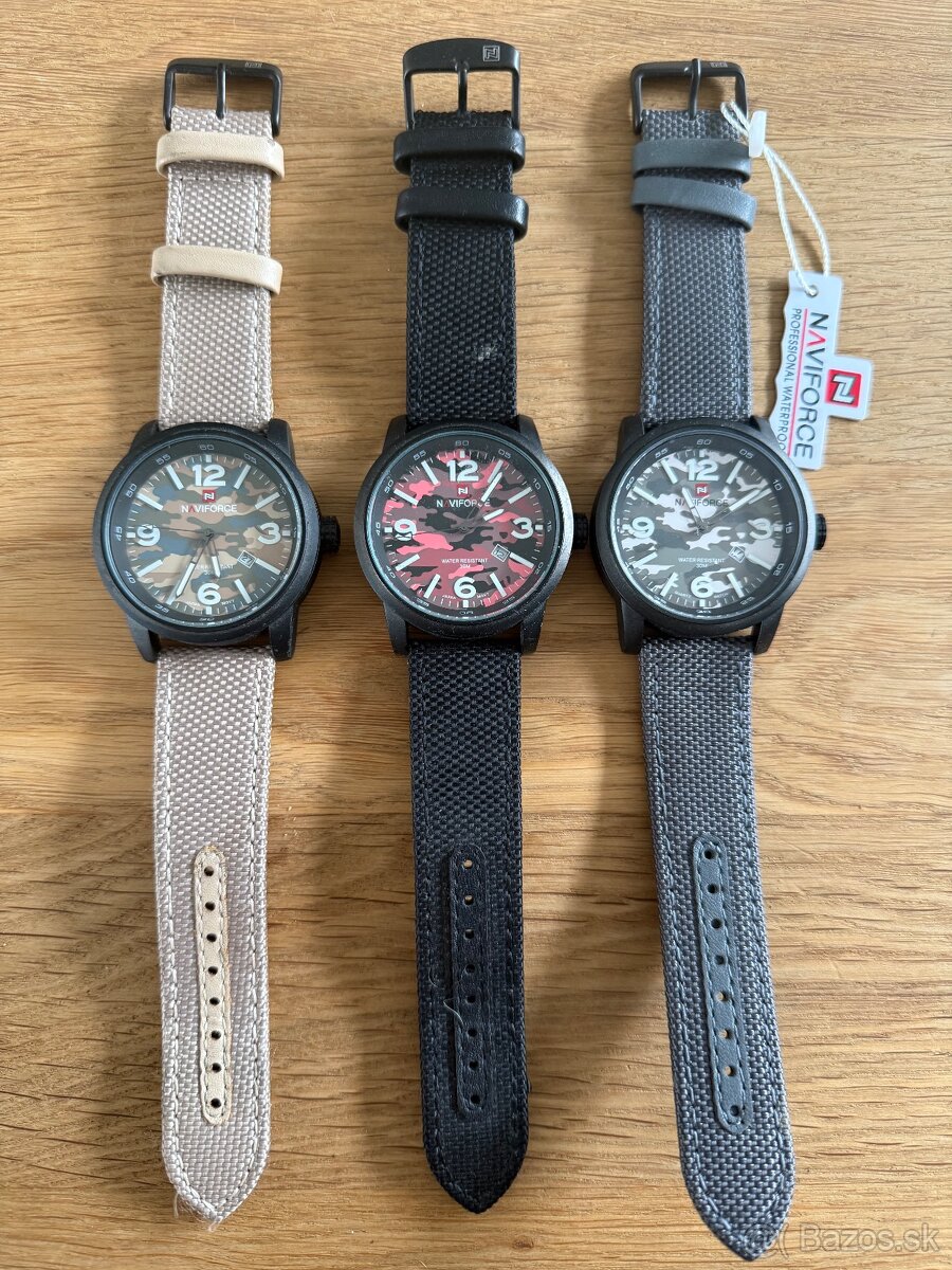 Hodinky maskáč navy analog